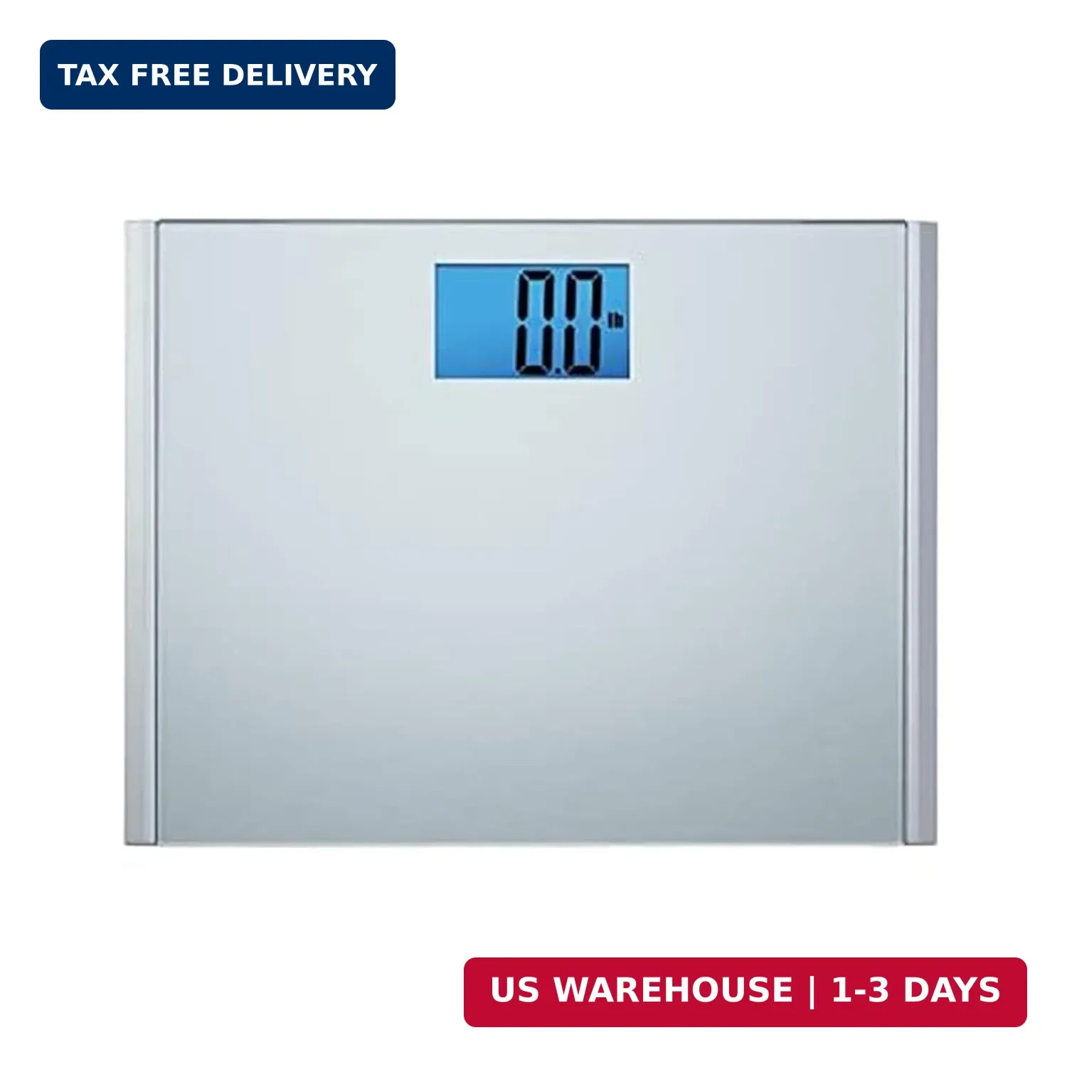 Digital Bathroom Scale 440 lbs Capacity Large Platform Easy Read Slim