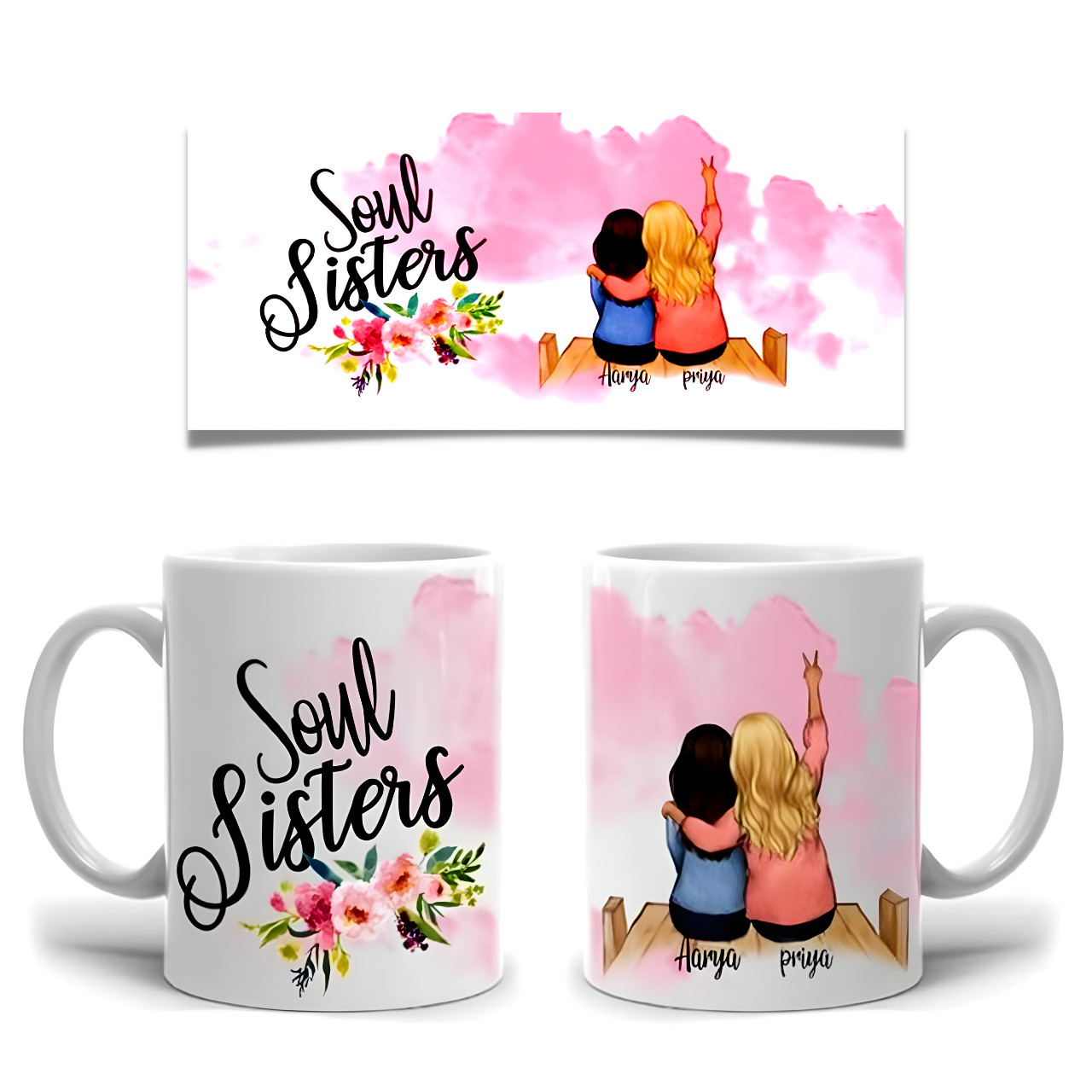 Personalized mug with text photo name logo personalized gift funny coffee mug 07