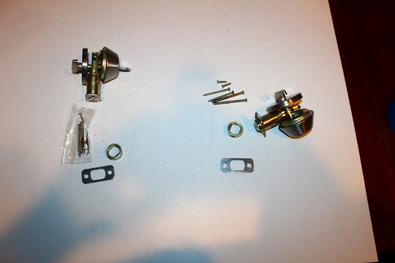 2 Defiant Dead Bolt Locks Satin Nickel Same Single Key Cylinder Keyed
