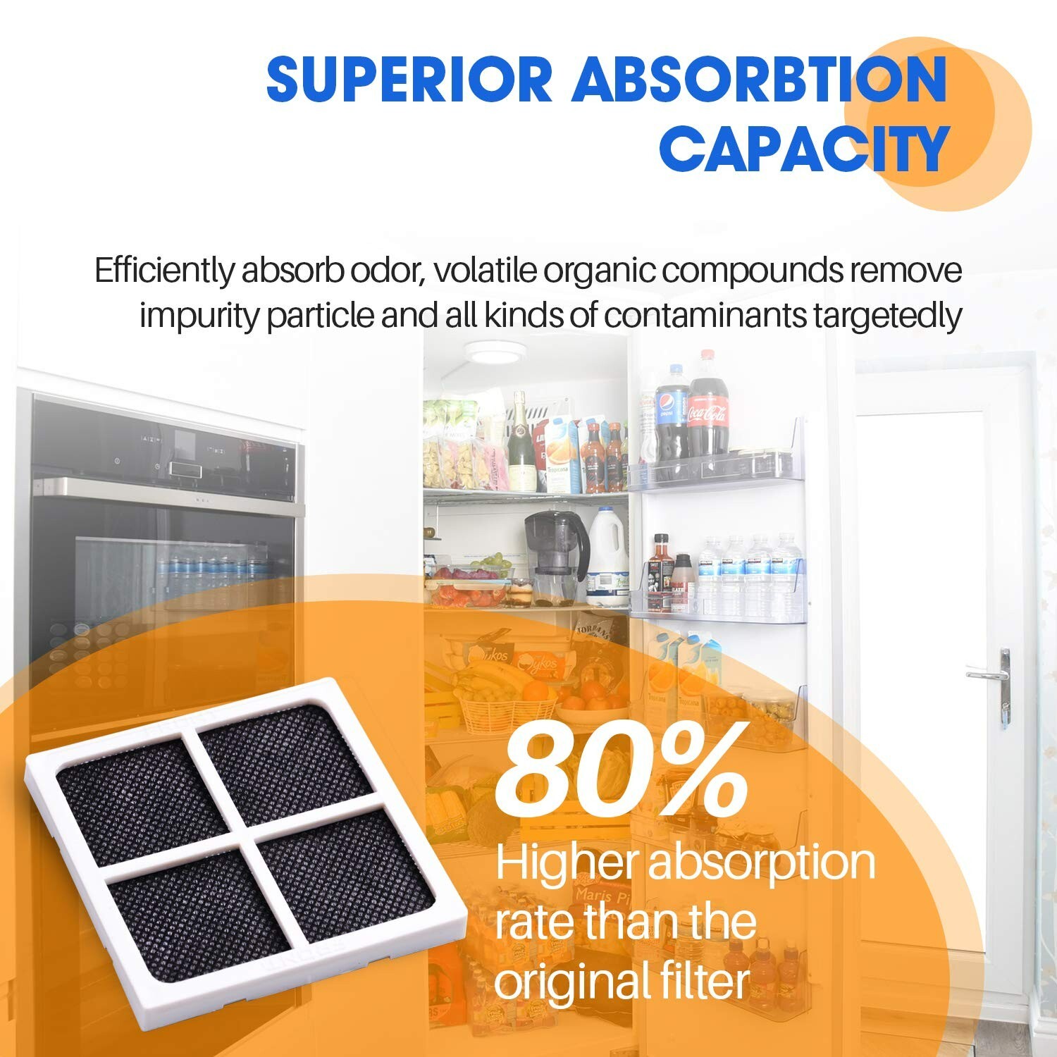 PUREPLUS LT120F Refrigerator Air Filter Fit for LG LT120F, Kenmore Elite 9918