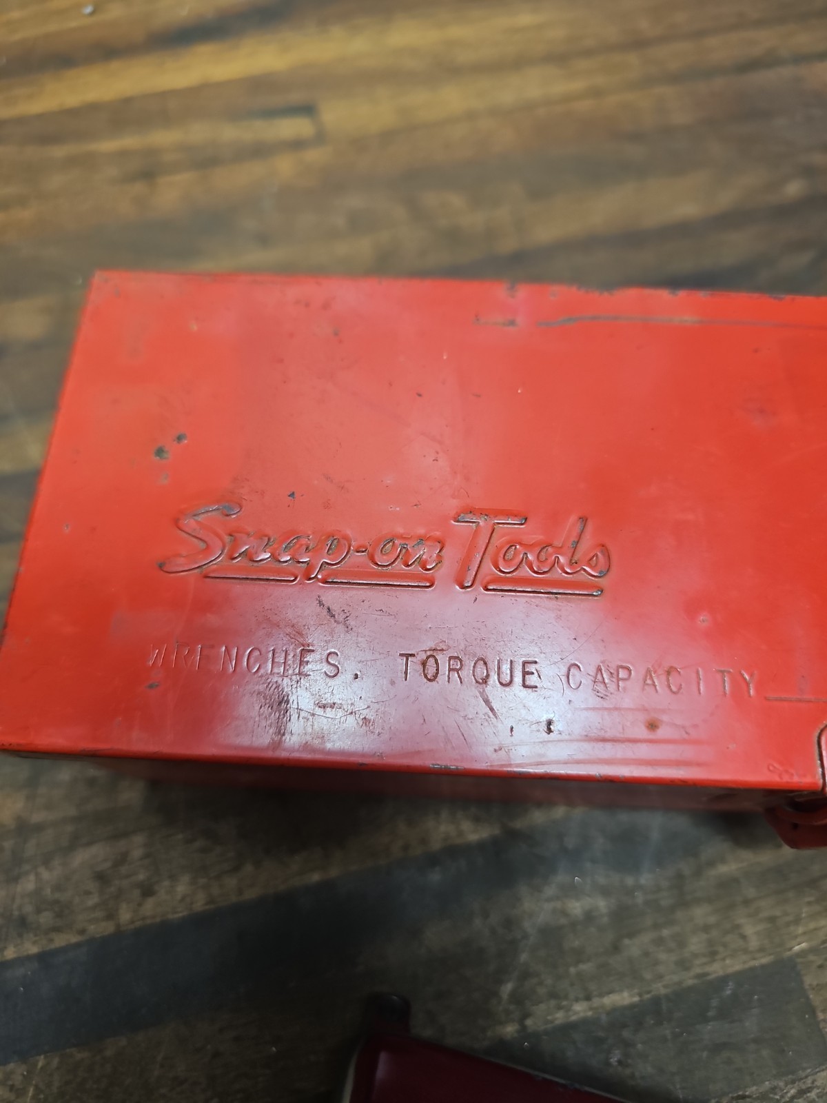 G59- Snap On Torq- Meter, Model TE25A 3/8 Drive Original Vintage Metal Box 1970s