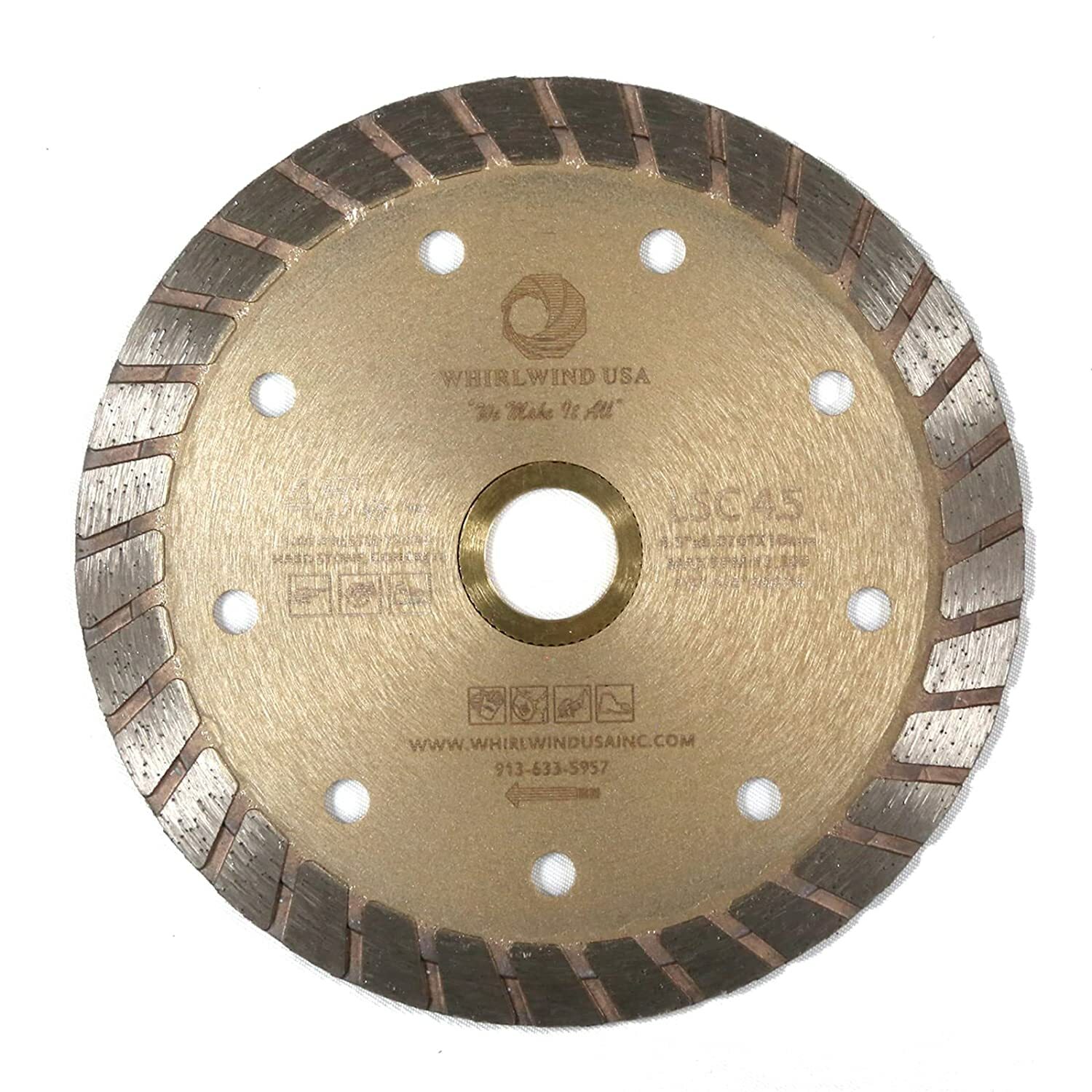 4.5″ 5″ 6″ 7″ Diamond Turbo Premium Saw Blade Granite Concrete Tile Stone