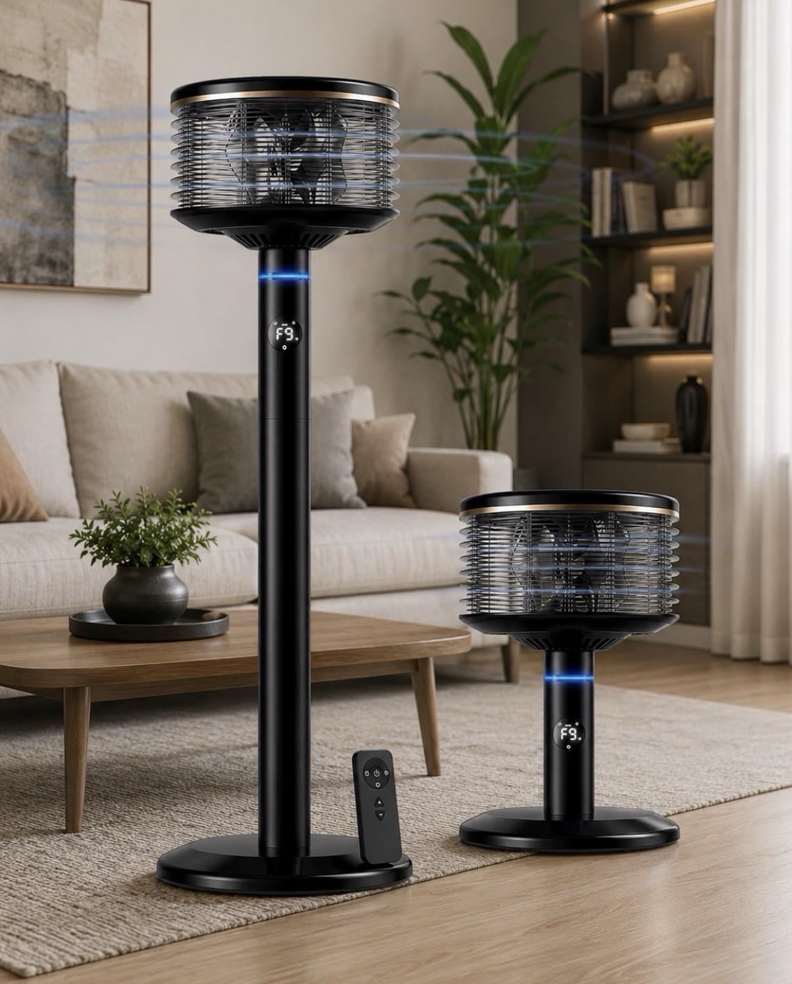 Spin360 360° Fan, Height-Adjustable Floor & Table Fan