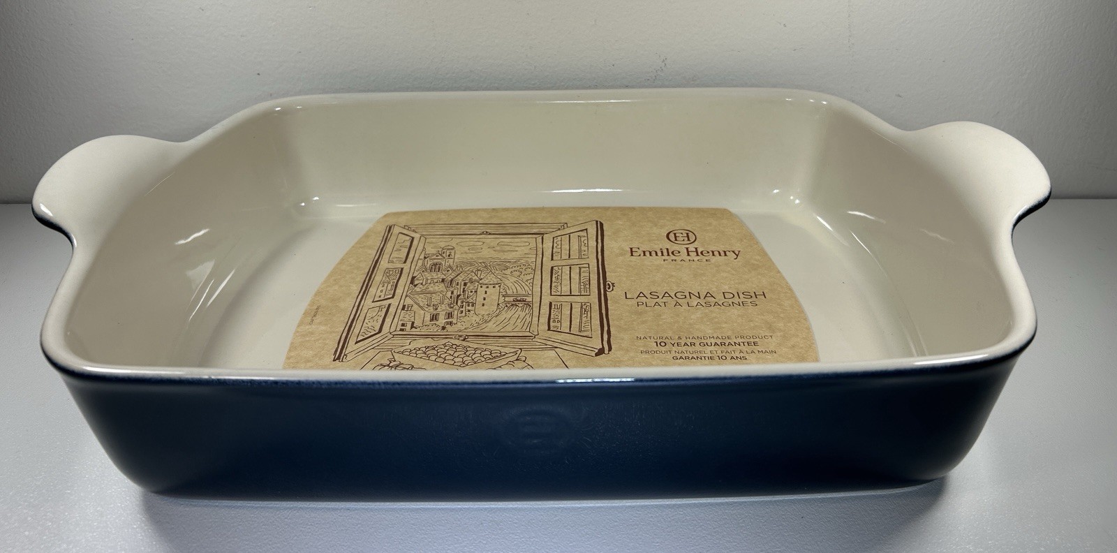 NEW Emile Henry Baker Modern Classics Rectangular Lasagna Dish 13″ x 9″ Twilight