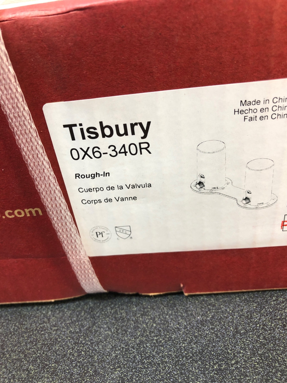Pfister 0X6-340R Tisbury Tub Filler Rough In – N/A