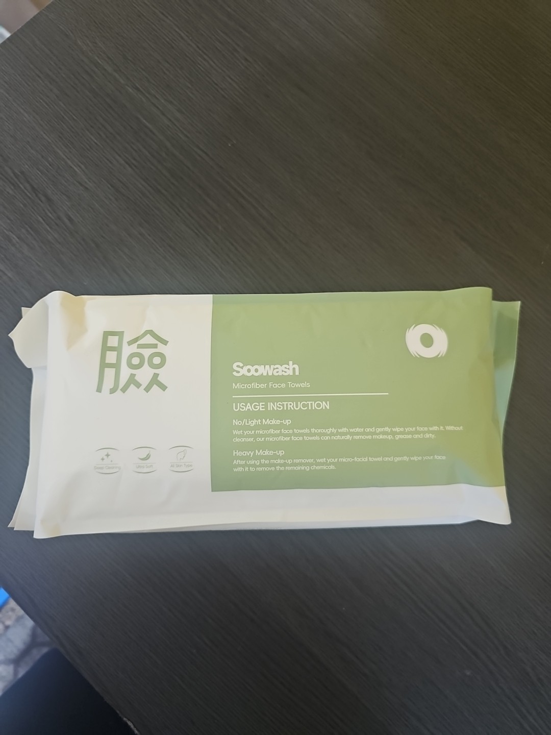 New/Sealed SOOWASH Microfiber face towels, 20 Pack, 8.8 x 8.8 in. Free Ship