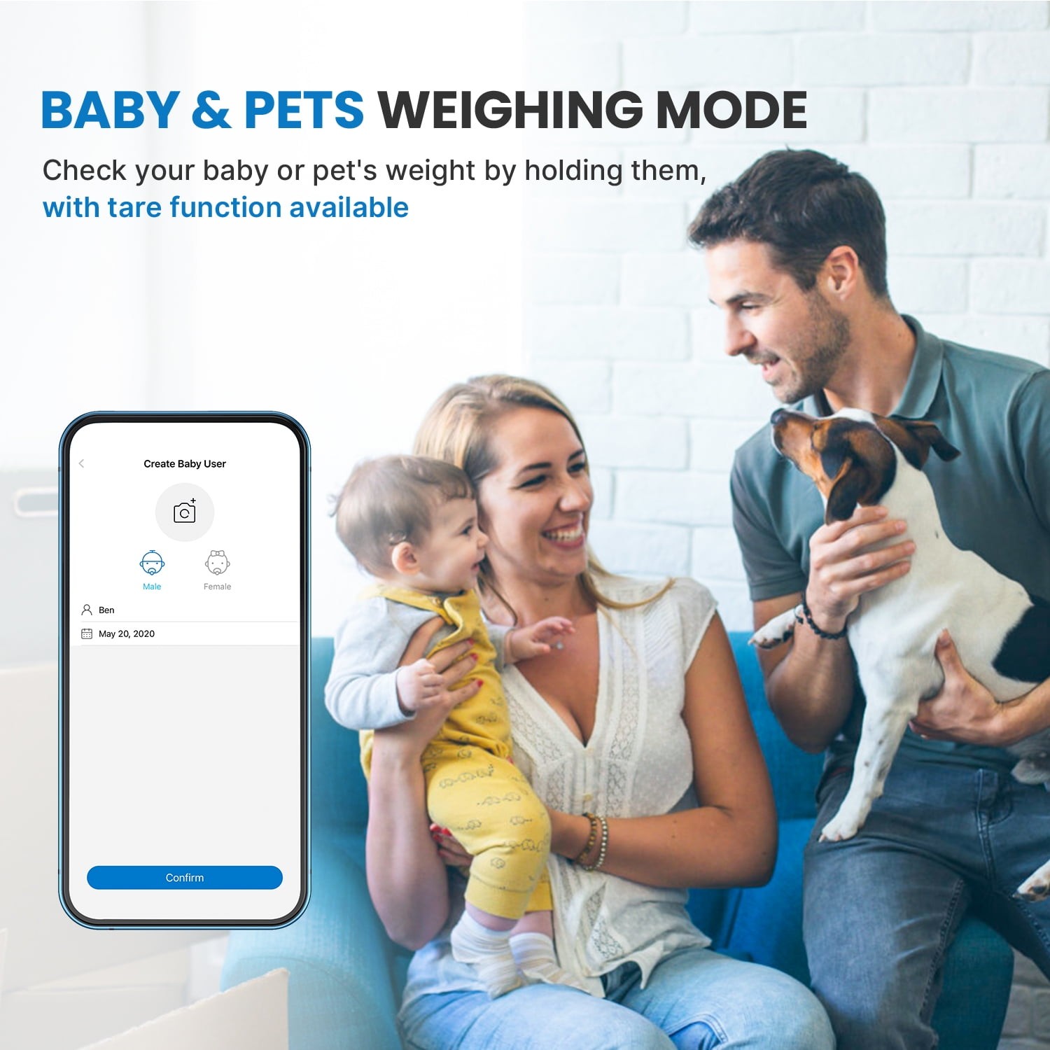 RENPHO Smart Body Fat Scale Weight Scale Body Bathroom Scale Bluetooth, 380 lbs