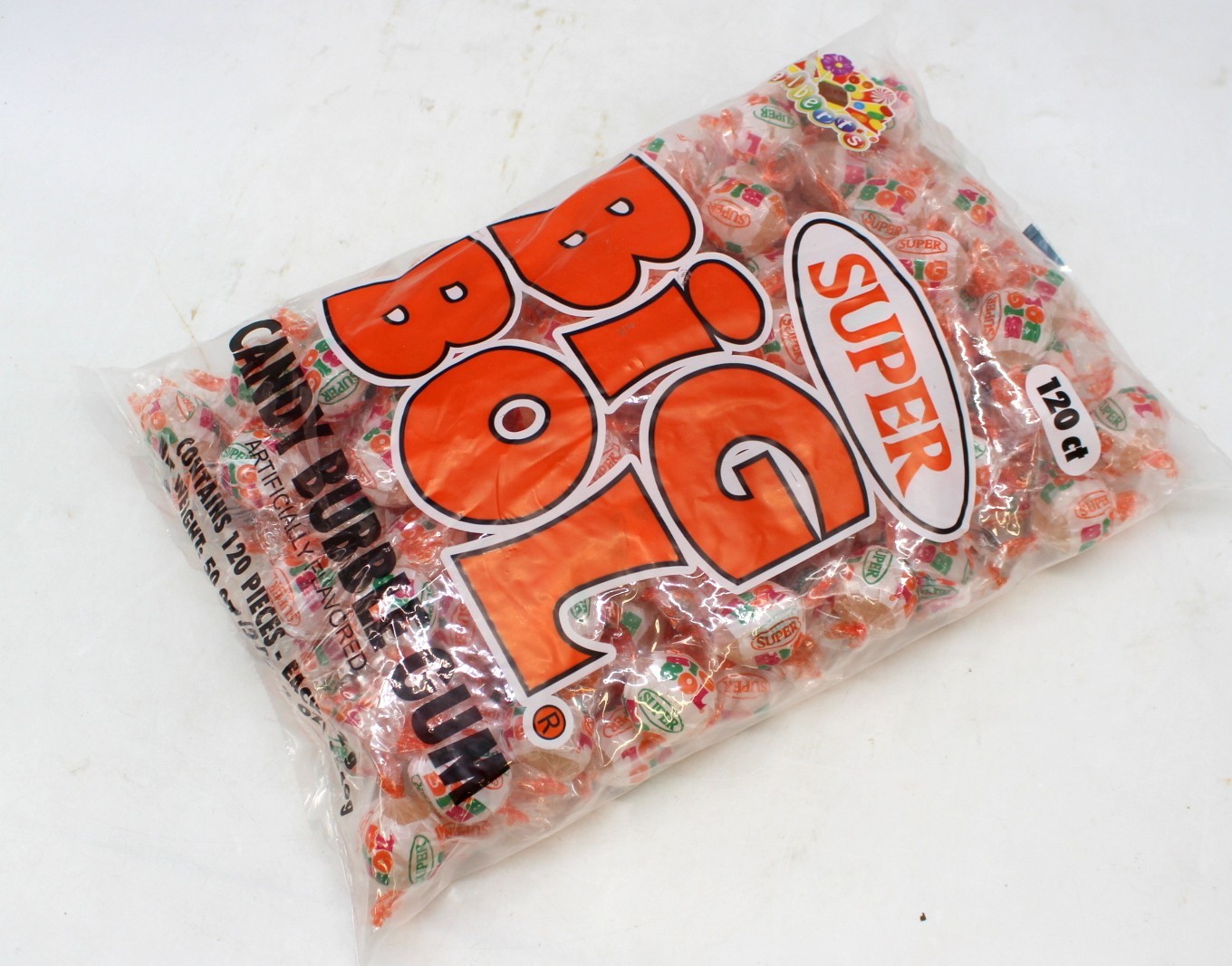 Super Big Bol Candy 120 Count Bag Alberts Bubble Gum Bulk Free Ship Over 2 LBS