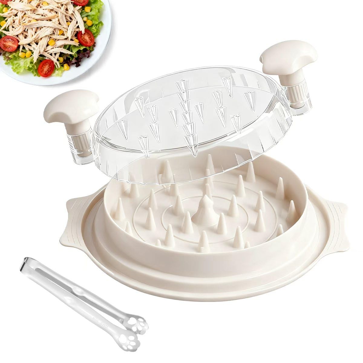 Chicken Shredder Tool Twist 9.84in Large Chicken Shredder with Clip Visible M…