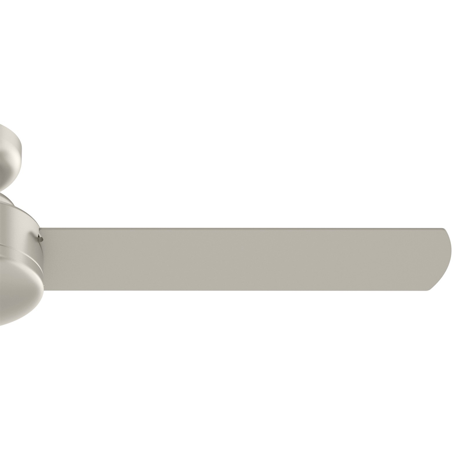 Hunter Fan 52 inch Matte Nickel Indoor Ceiling Fan with 3 Blades and No Light