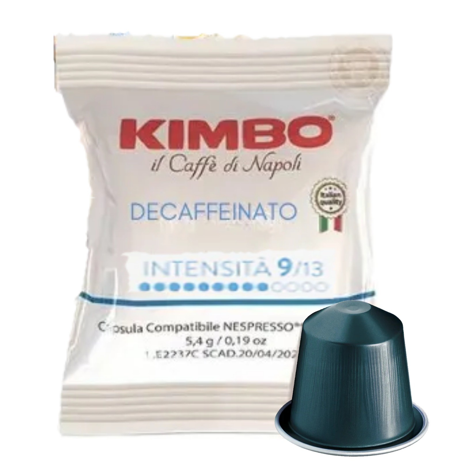 Kimbo Coffee Capsules DECAF Blend Compatible Nespresso Creamy Decaffeinated*