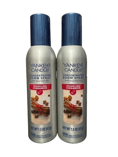 Yankee Candle Sparkling Cinnamon Concentrated Room Spray 1.5 ounce 2-pack