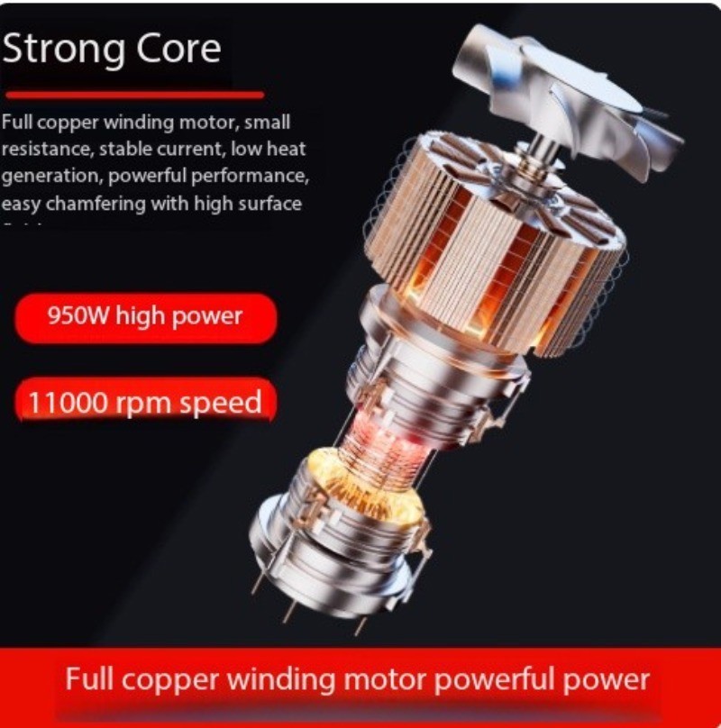 220V Handheld Electric Arc Chamfering Machine Portable Metal Edge Trimming Tool