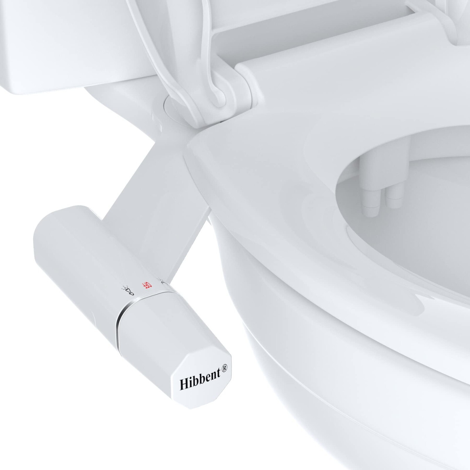 Bidet Fresh Water Spray Kit Non Electric Toilet Seat Attachment with Dual Nozzle
