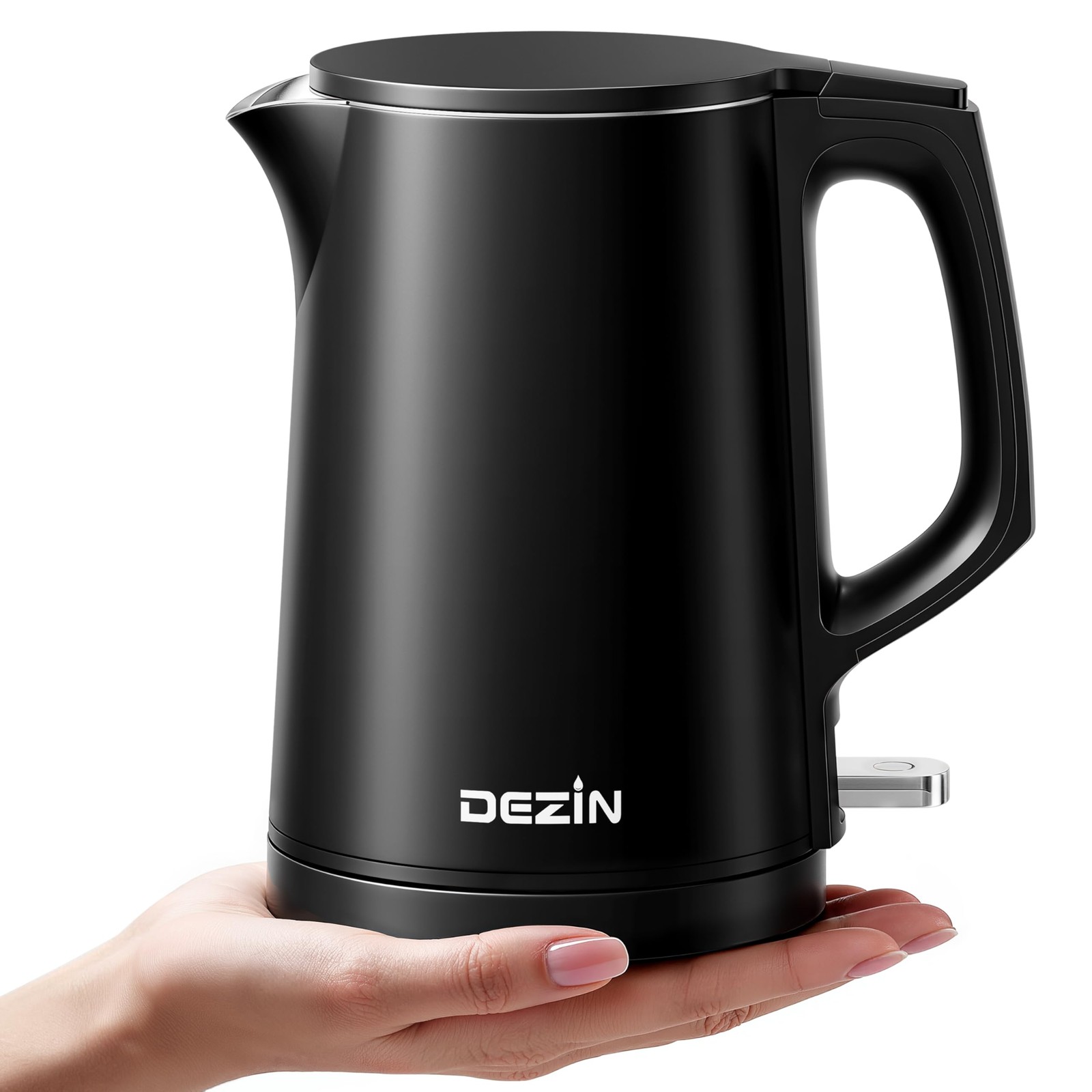 Dezin 0.8L Electric Kettle, Small Electric Kettle with Double Wall Constructi…
