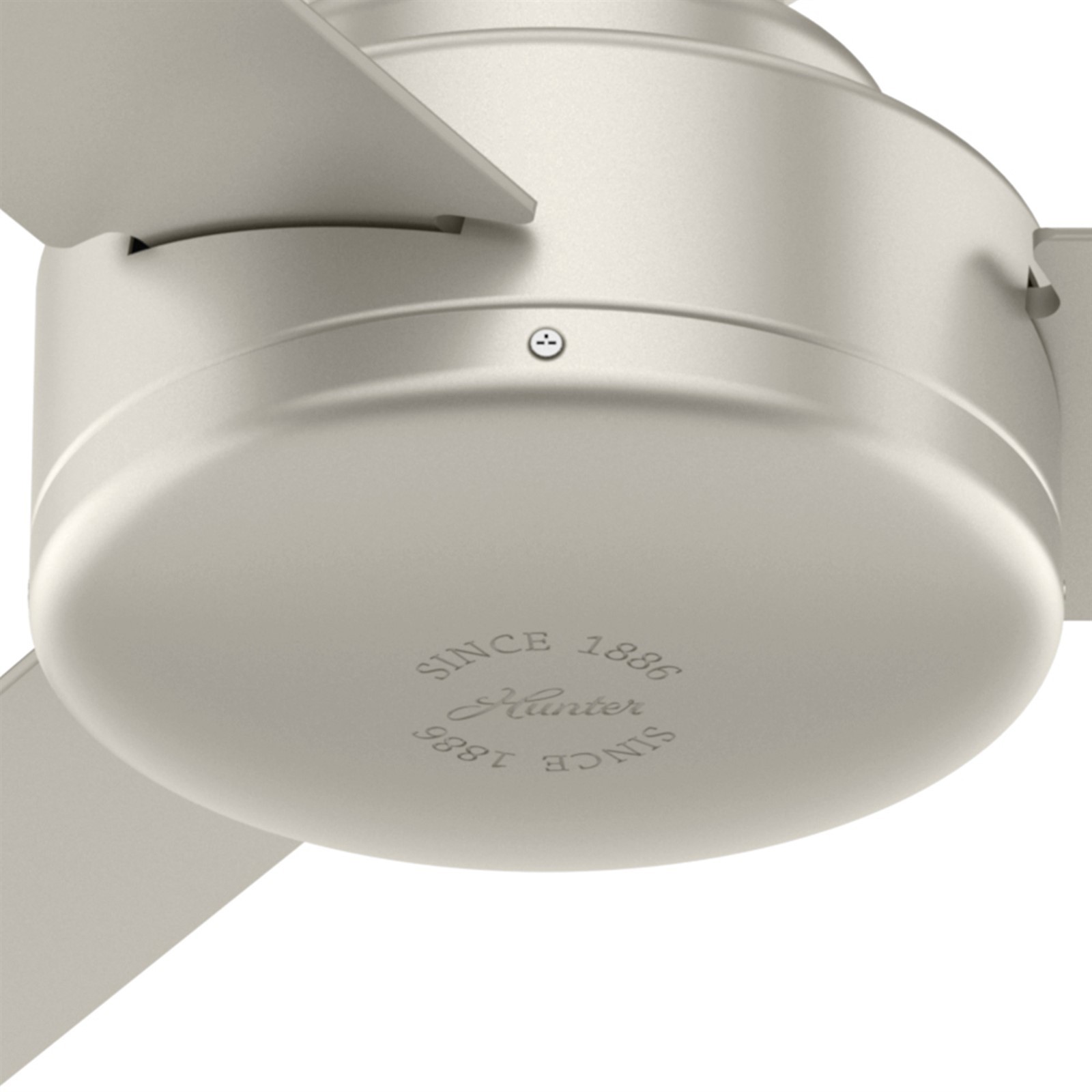 Hunter Fan 52 inch Matte Nickel Indoor Ceiling Fan with 3 Blades and No Light