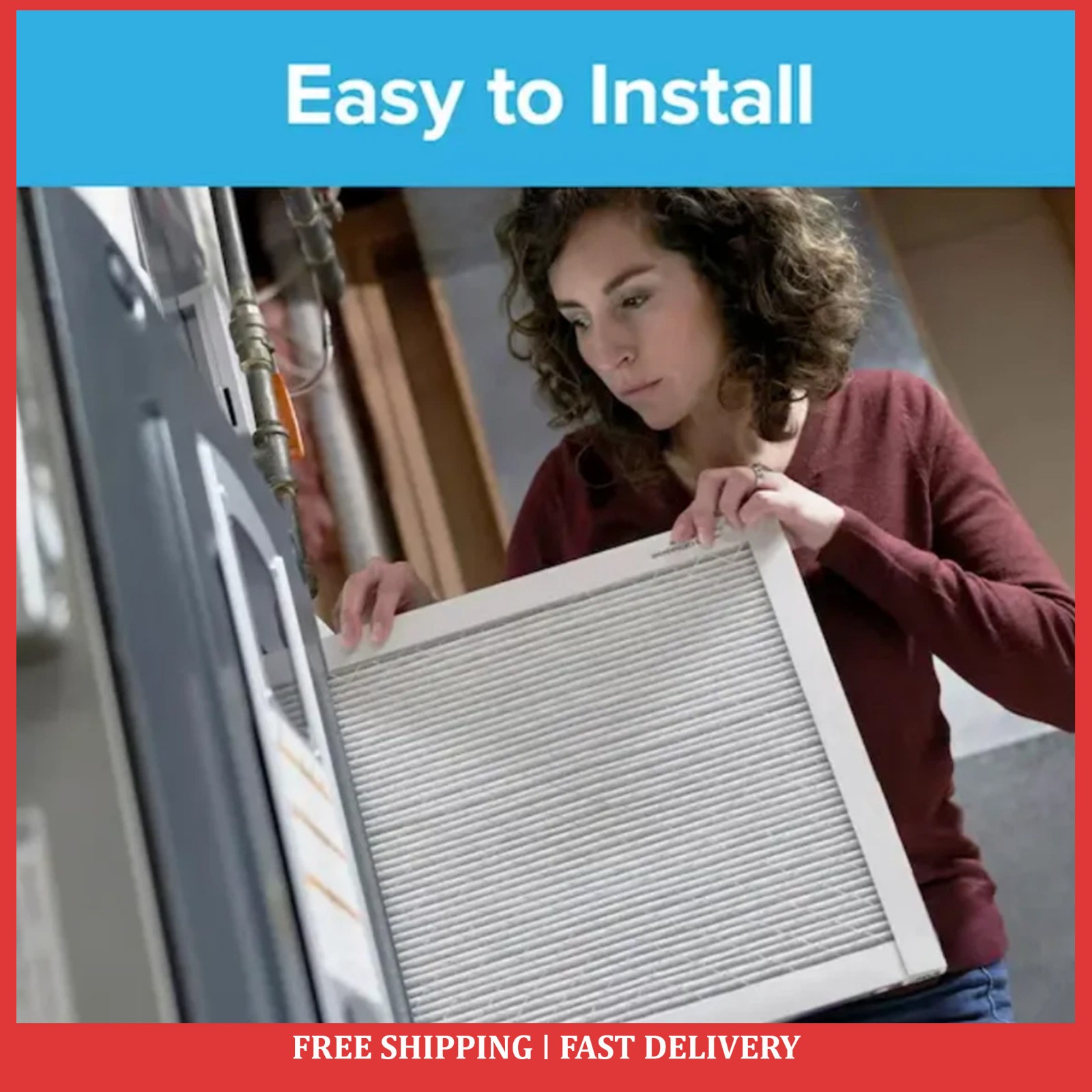 3M FILTRETE BASIC WHITE FLAT PANEL AIR FURNACE FILTER COUNT OF 2,4,8,48 FILTERS