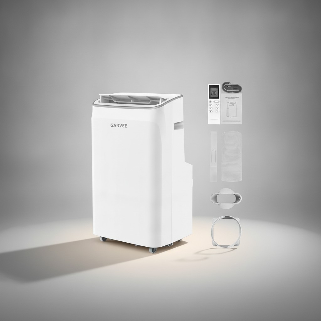 Portable Air Conditioner 12000 BTU WiFi Heat Dehumidifier Fan Remote 3-in-1 Unit