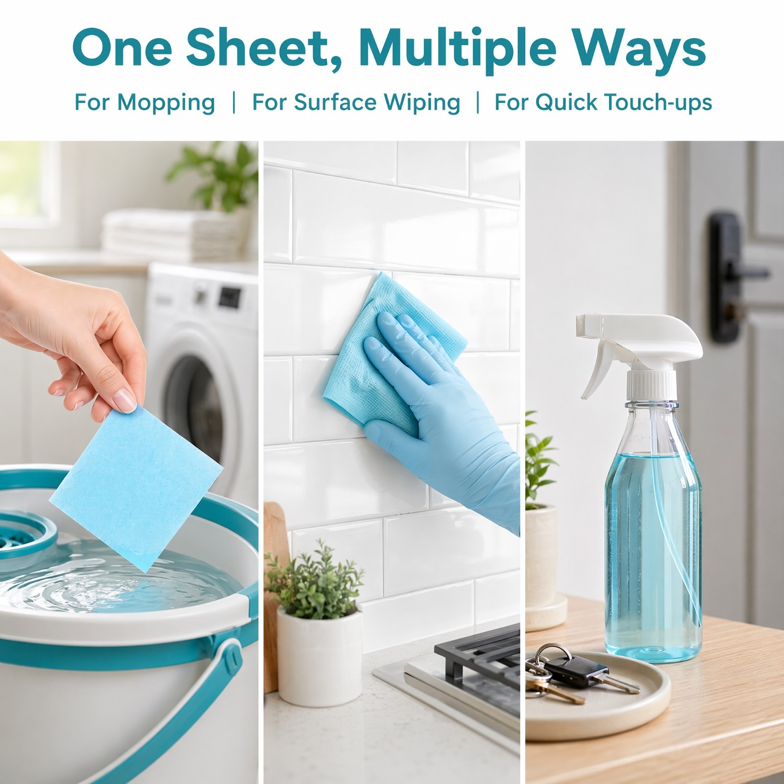 100Pcs Multi-Effect Floor Clean Floor Cleaning Tablets For Home Kitchen