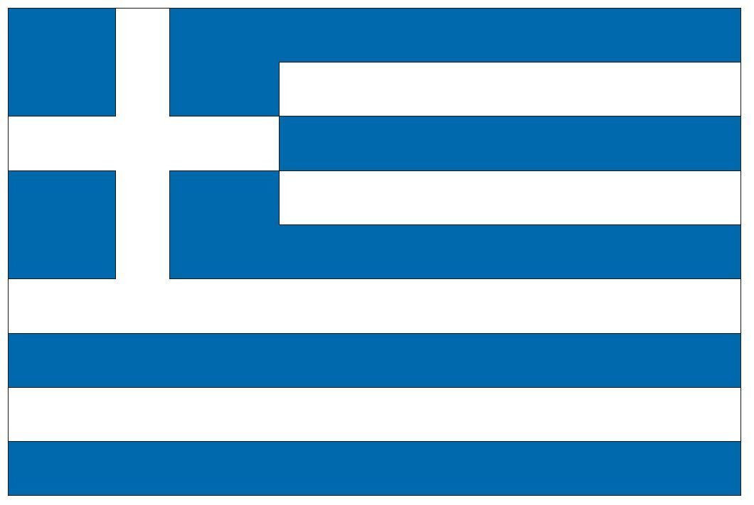 Greece International Flag Sticker Decal F195