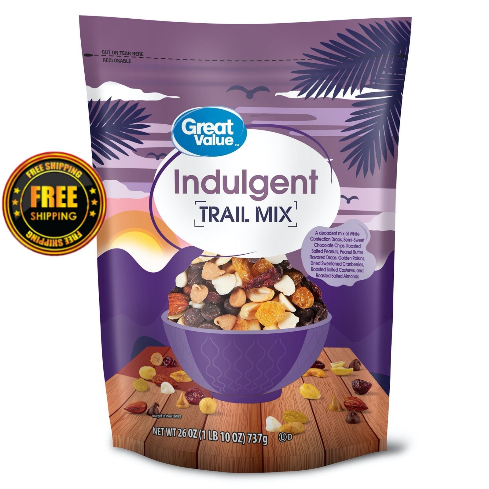 Great Value Indulgent 26 oz Trail Mix