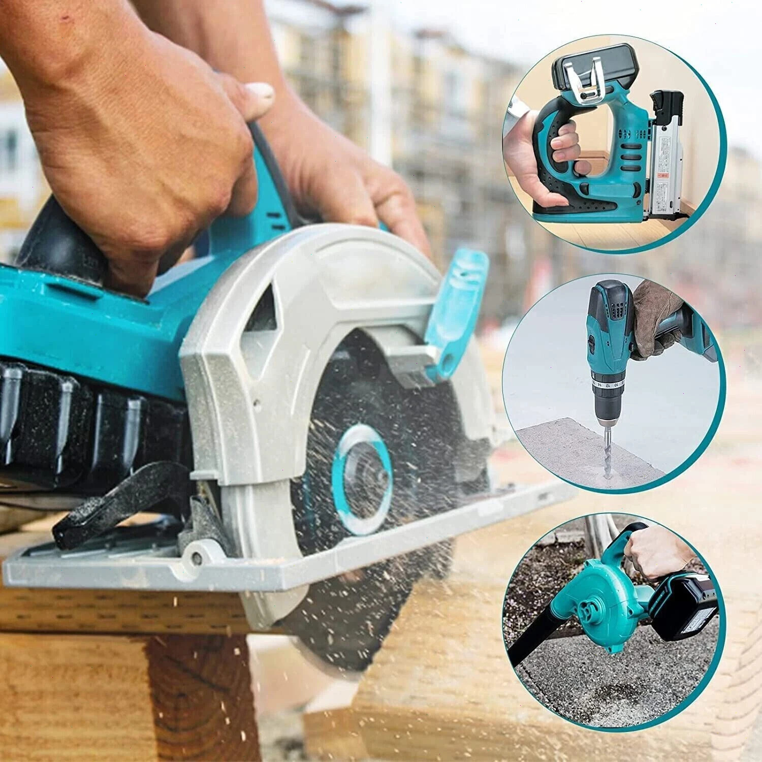 2PC BL1860B 8.0Ah Kit for Makita 18V Lithium-Ion tool Battery with Charger Combo