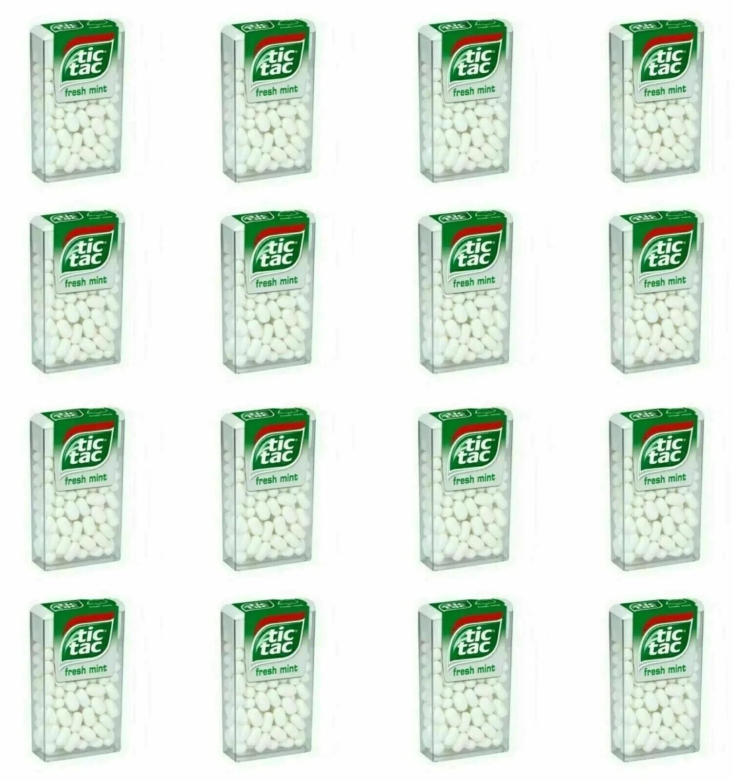 Tic Tac Fresh Mint Flavour Candy 7.2gm Each-Pack of 24
