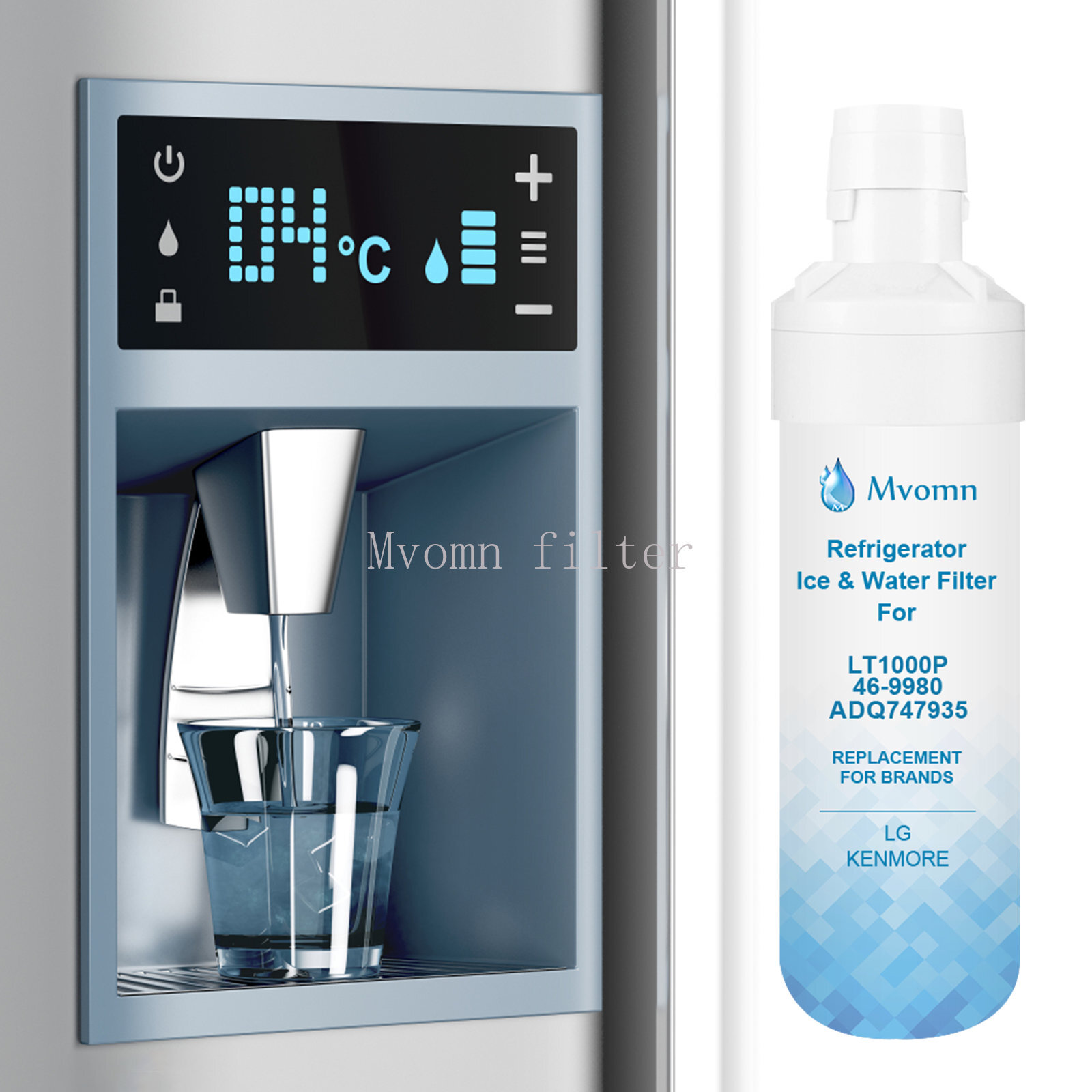 1~6 Packs Fits LG LT1000P/ADQ747935 GF-D706BSL Refrigerator Fresh Water Filter