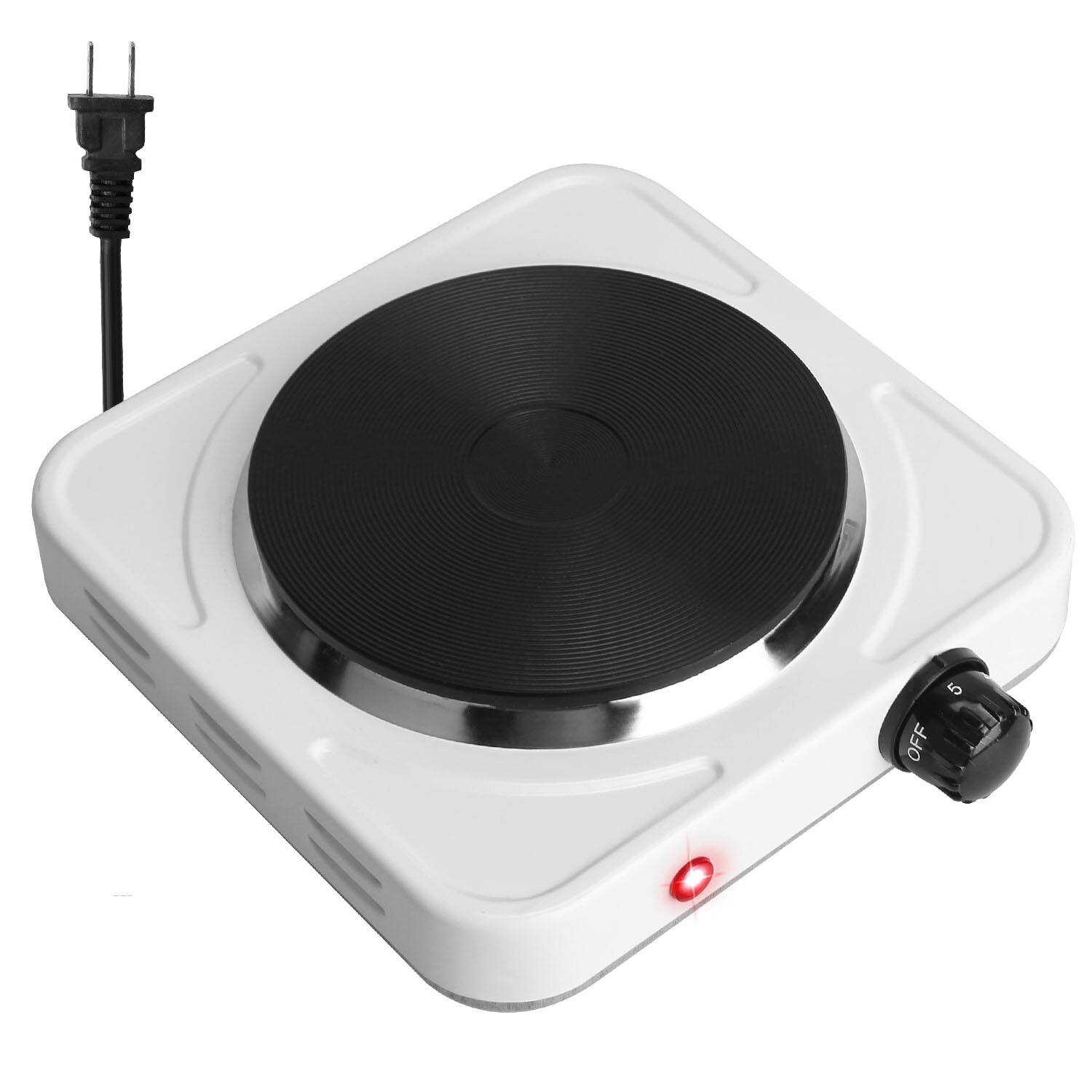 1500W Portable Electric Single Burner Heating Hot Plate Stove Non-Slip Hot Stove