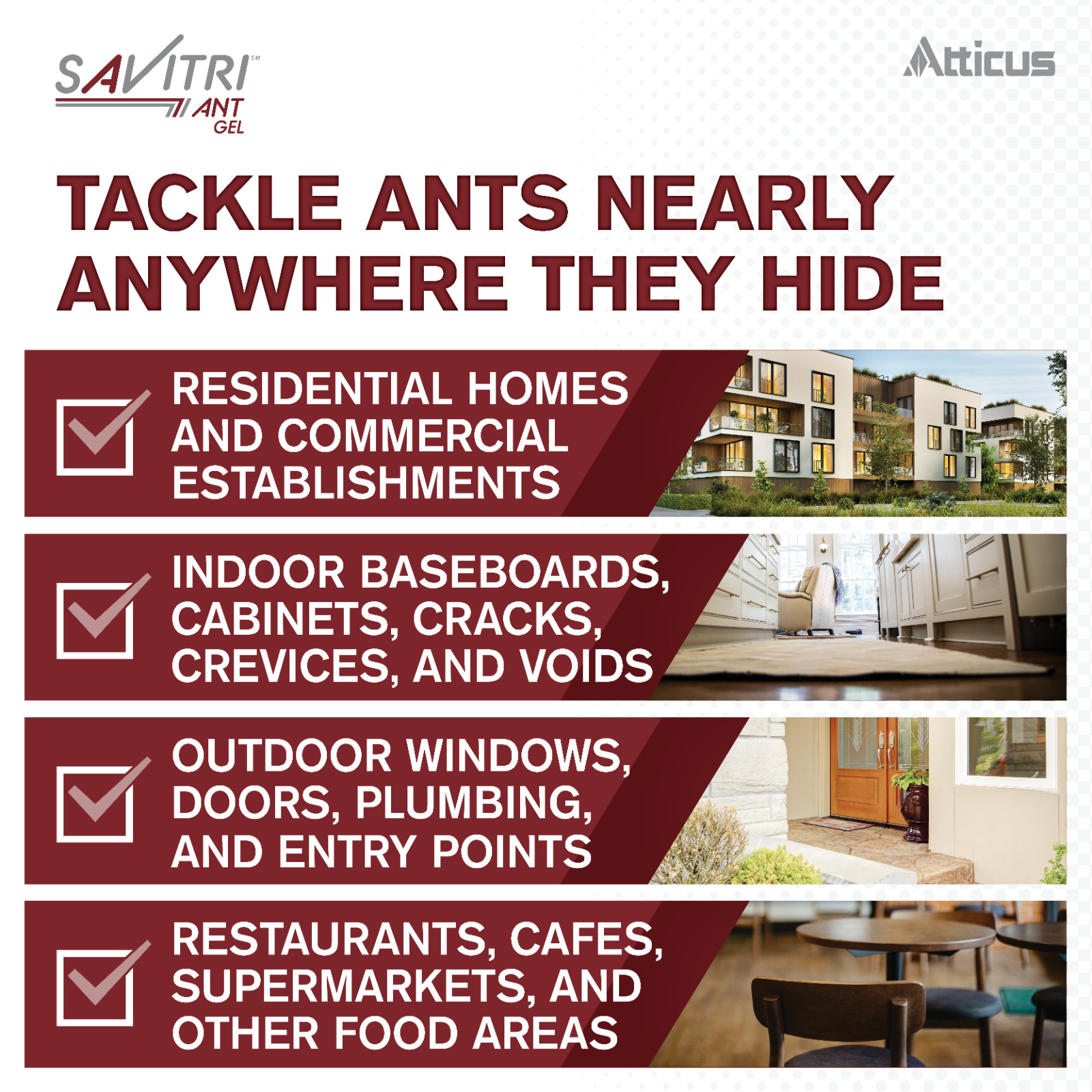 Savitri Ant Gel Bait (4 x 30 Grams) by Atticus (Compare to Advion)