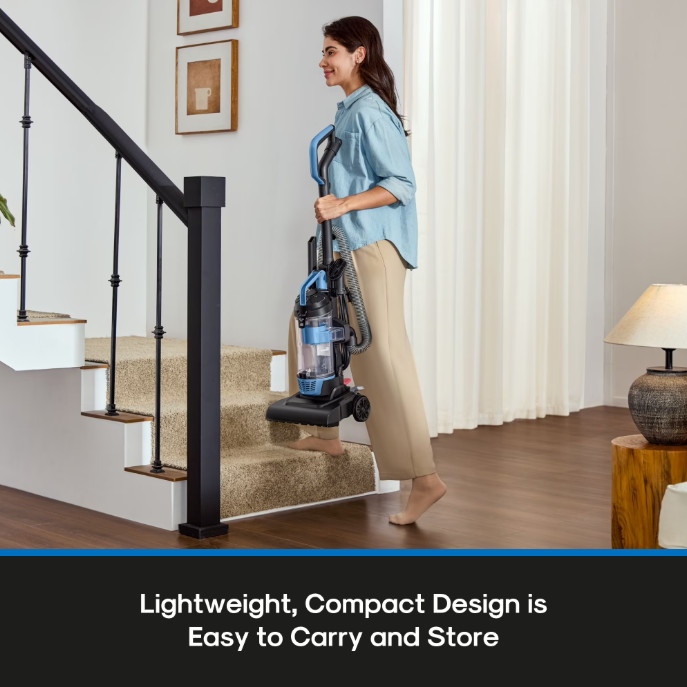 Mainstays Lightweight Bagless Upright Vacuum Cleaner with Brush and Crevice