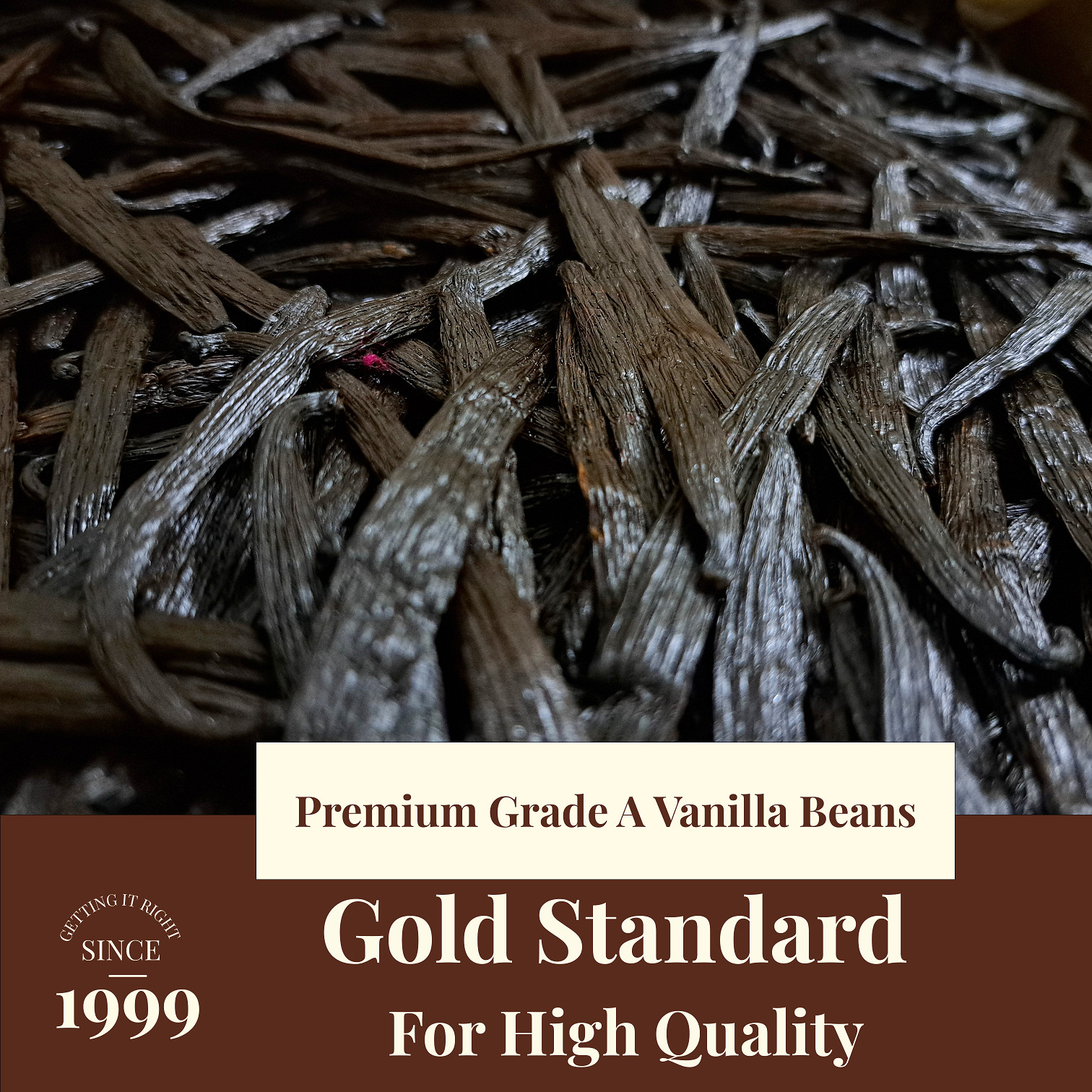 Fresh Organic Vanilla Beans Grade A 5′- 8′ – Bulk Vanilla Pods and Vanilla Cuts.
