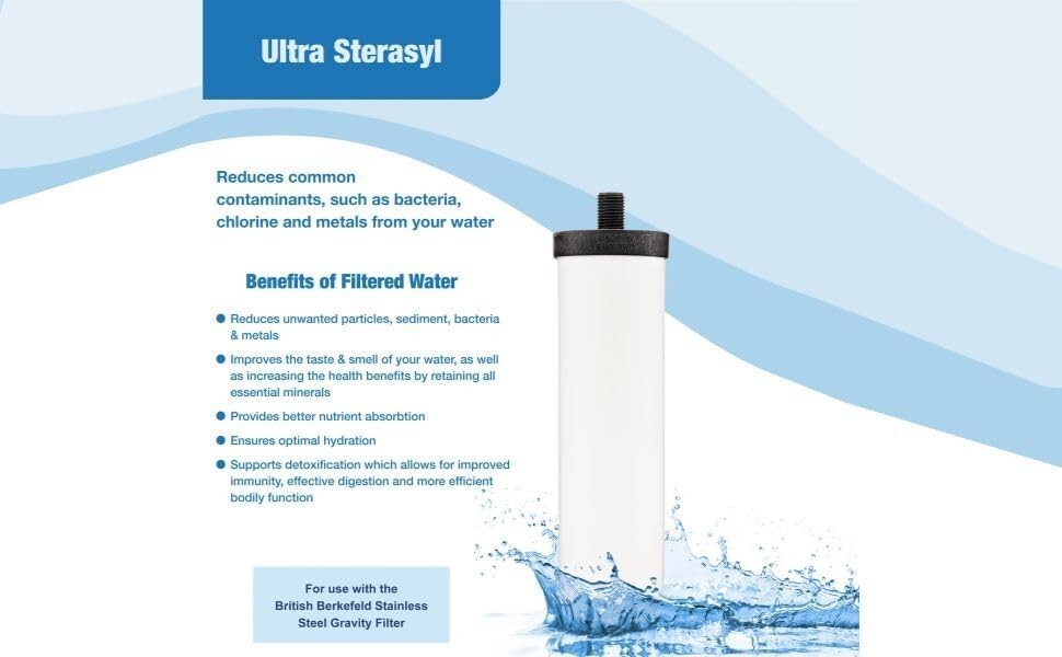 Big Berkey System Blemished With 2 Brand New Certified 7″ Ceramic Water Filters