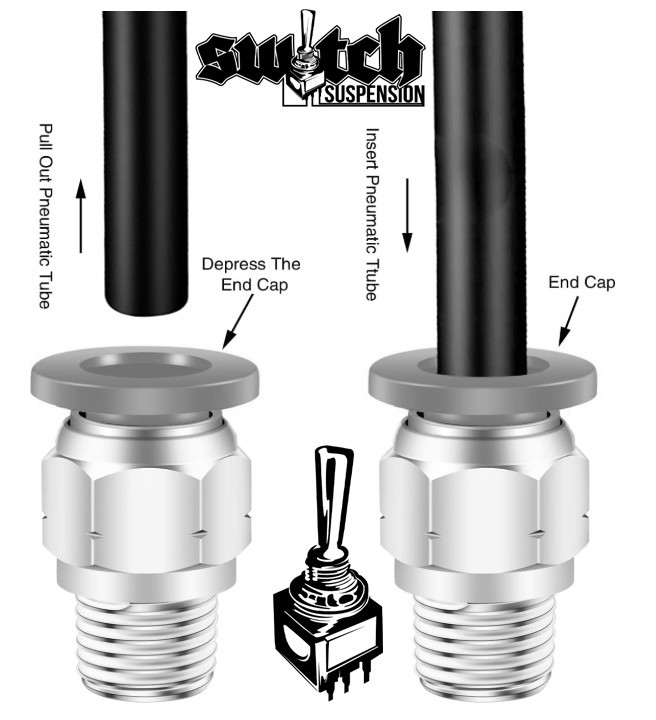 Viair 3/8″ PTC Schrader Valve; Nickle Plated
