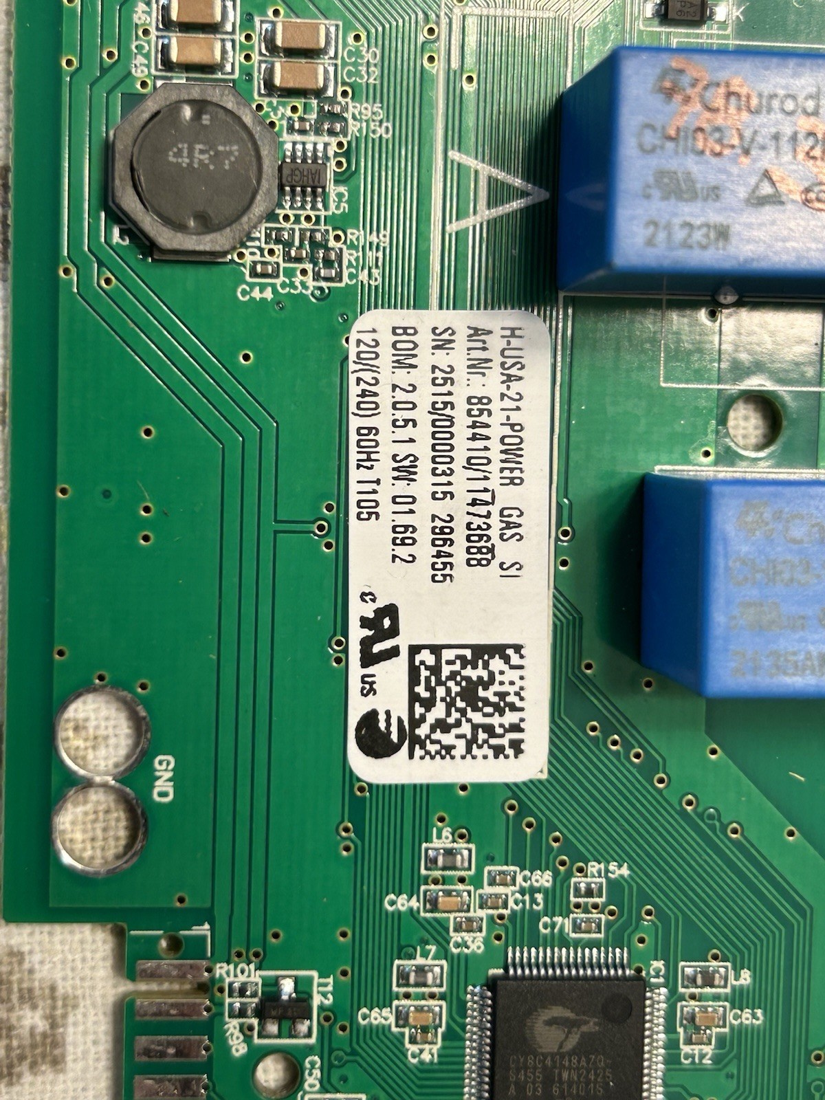 11473410 MTL / 863732 / POWER BOARD GAS SI H-USA TOPB Hisense Range Motherboard