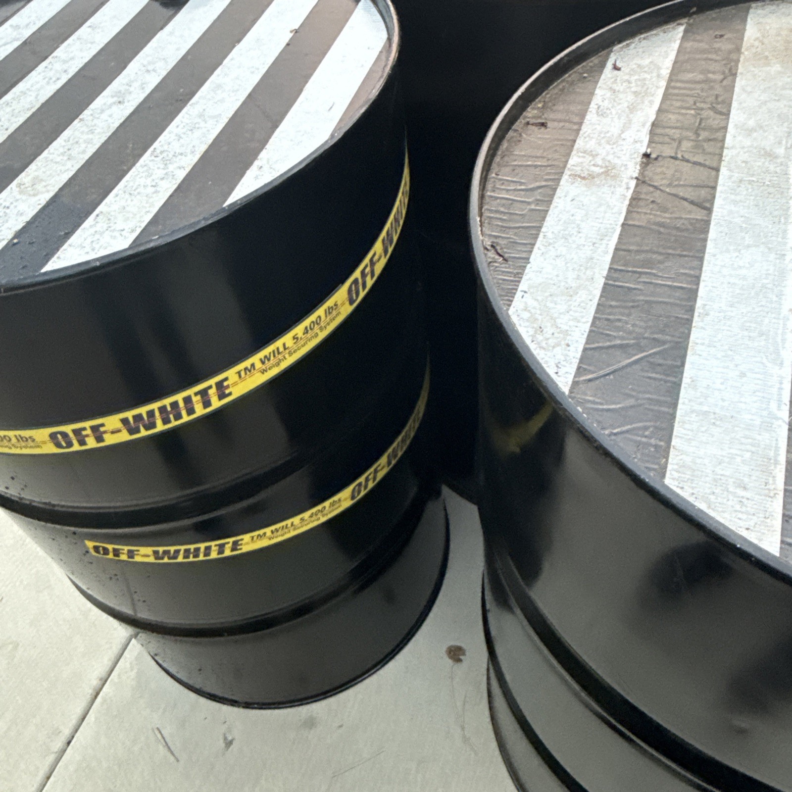 55 Gallon Metal Oil Drum Barrel Pristine Condition Black Paint Finish 4 PICK UP