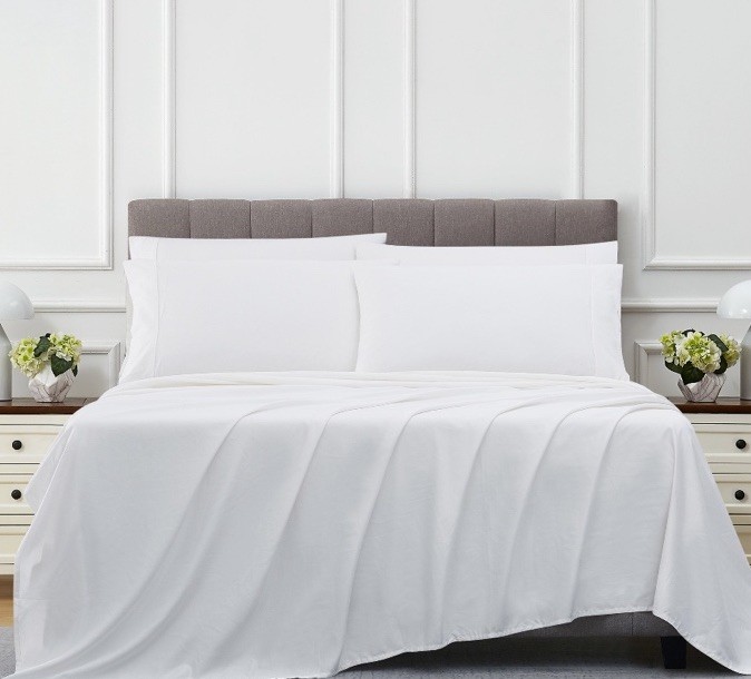 Kirkland Signature 680 Thread Count Sheet Set – Queen White – New