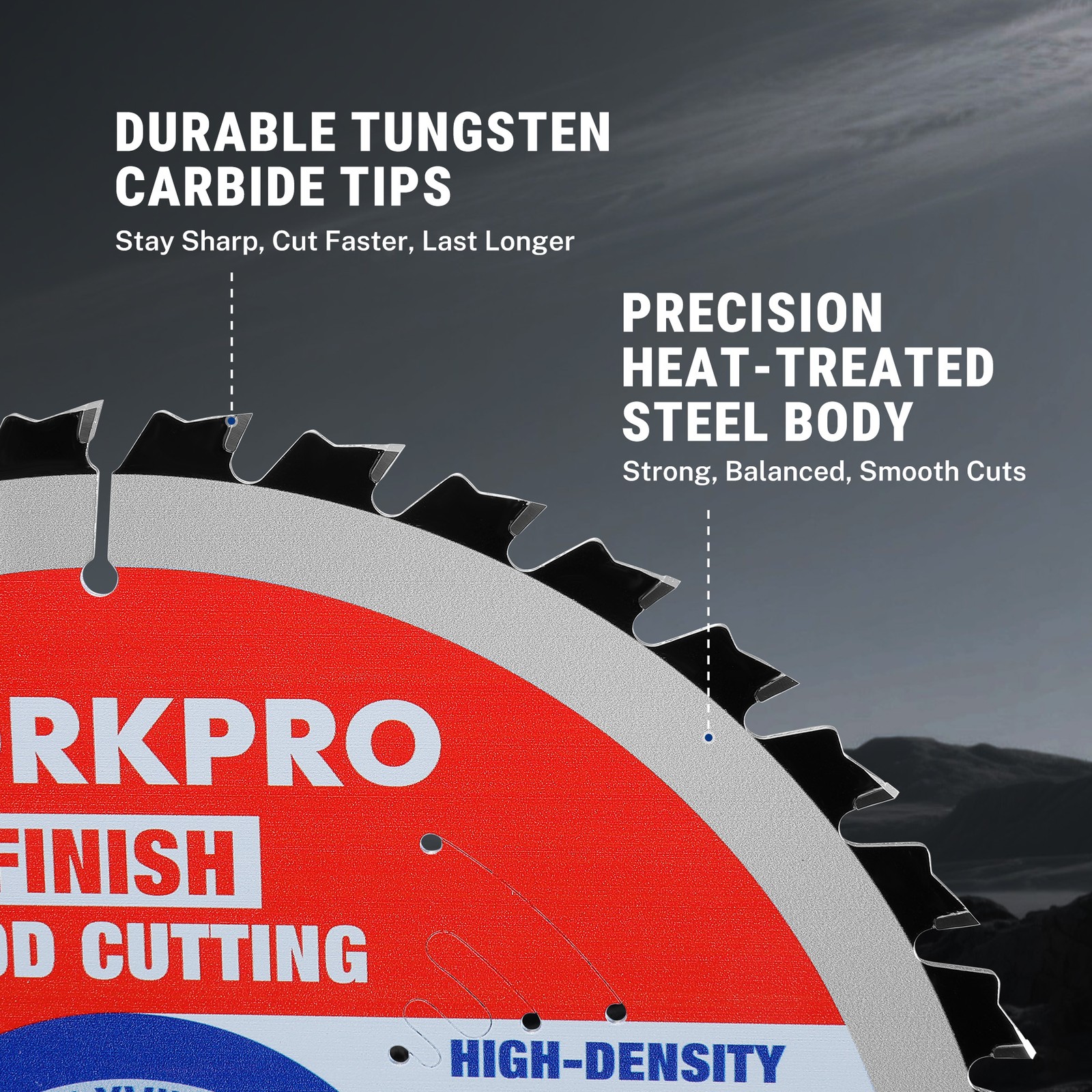 WORKPRO 6-1/2” Circular Saw Blade 40T Wood Cutting Carbide Tipped Woodworking