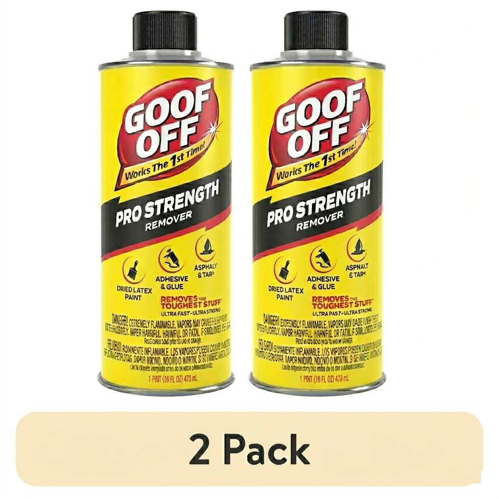 2 x Bottles Goof Off 12 fl. oz. Aerosol professional Strength Adhesive Remover