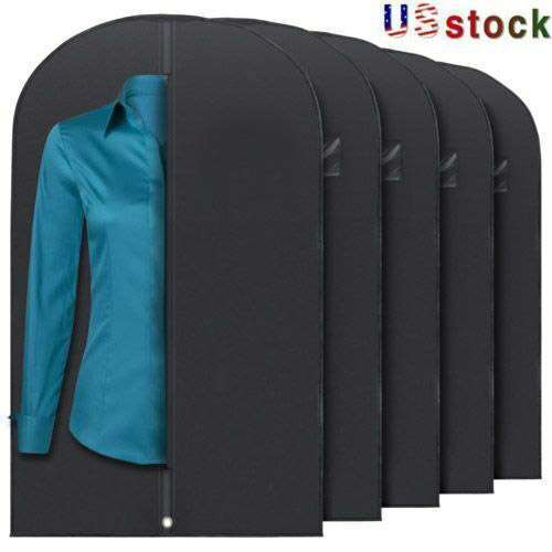 1-5Pcs 40″ Garment Dustproof Cover Suit Coat Dress Hanging Storage Bag Protector