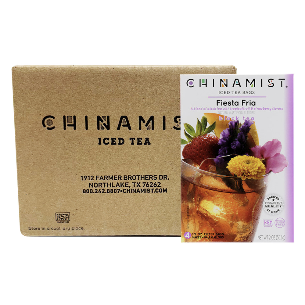 China Mist Fiesta Fria Iced Tea Bags, 4-Count Box, 6-Pack