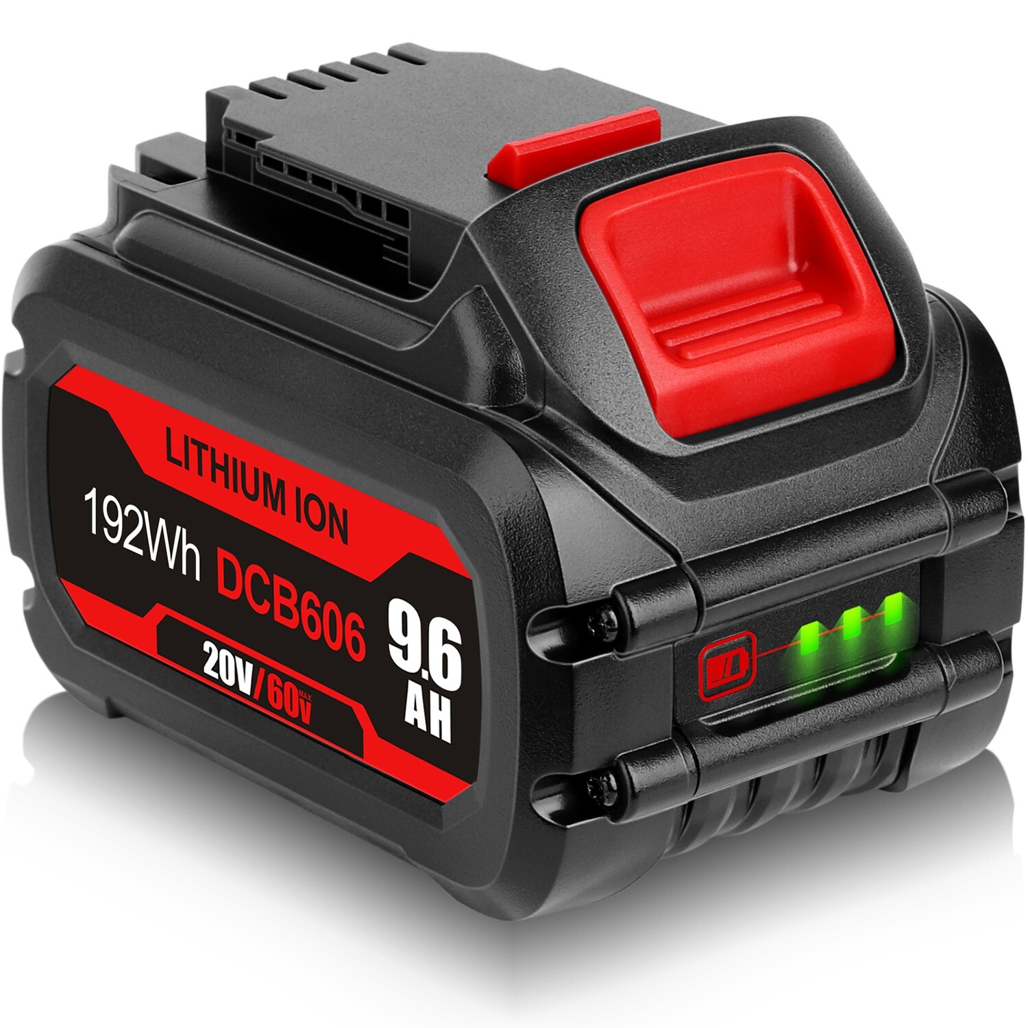 2X 20V/60V 9.0Ah Lithium Battery For Dewalt 60 Volt Max Flexvolt DCB606 DCB609