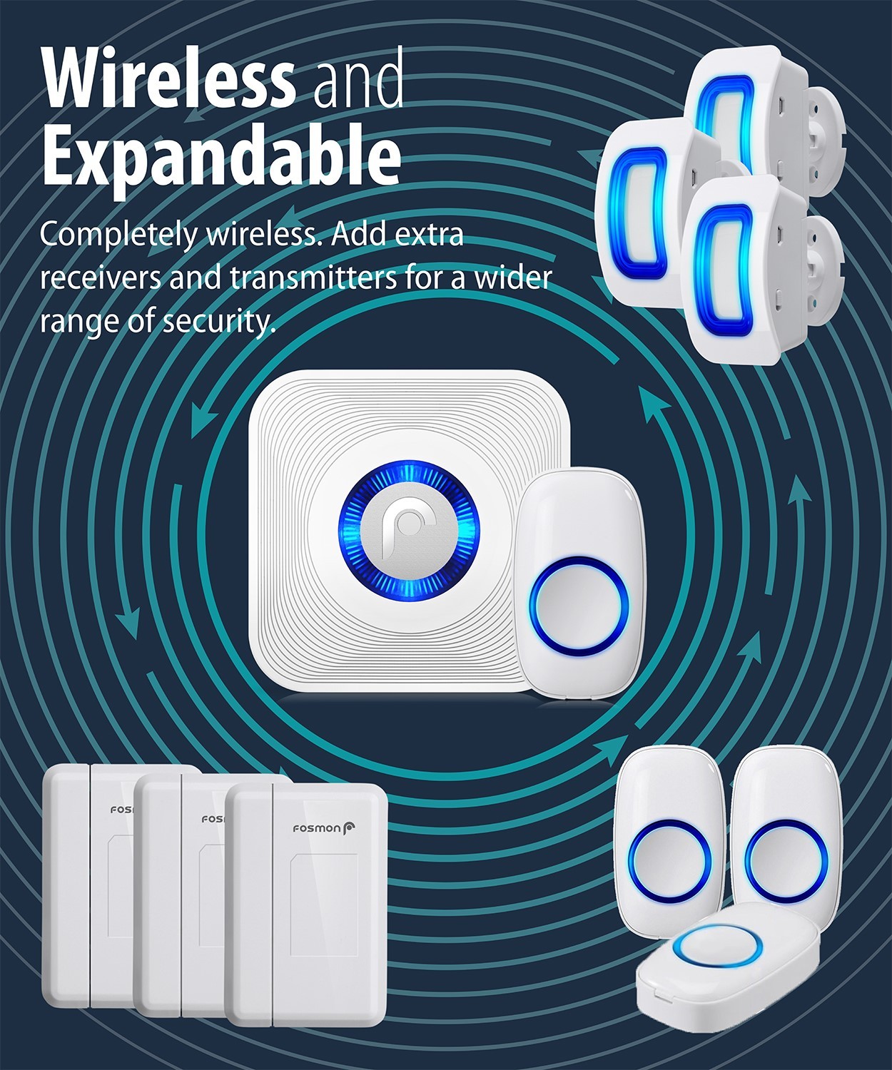 Wireless Window/Door Open Entry Security Alarm Doorbell 52 Chime Magnetic Sensor