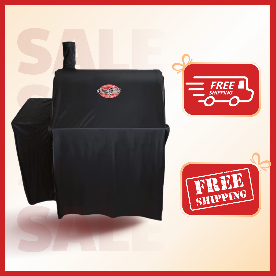 [FASH SALE] Char-Griller Universal Grill Cover 65″ x 49″ Black Model 5533 NEW