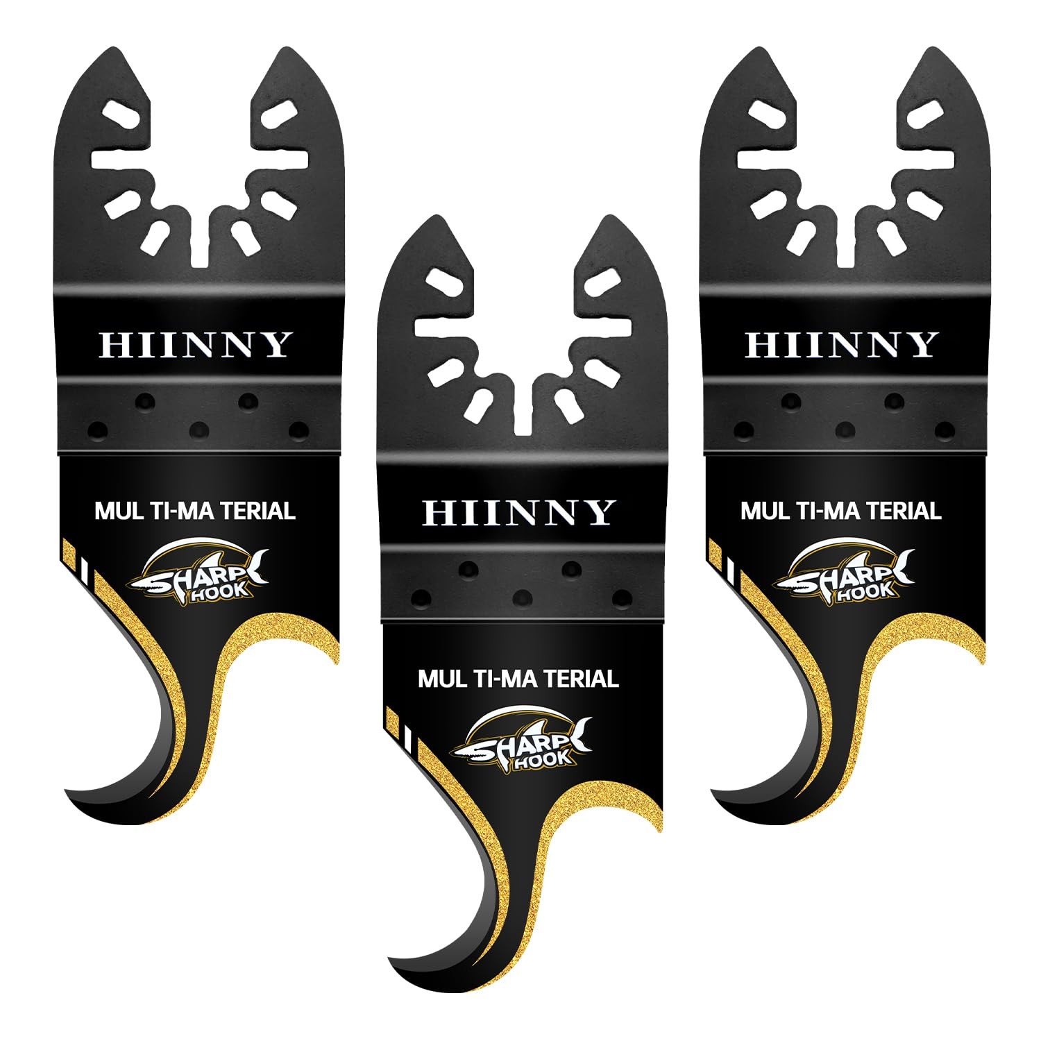 Hiinny Hook Knife oscillating Tool Blade, 3pcs Multi Tool Blades, Carpet Blad…