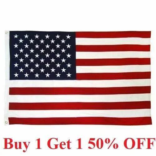 2×3 Ft American Flag w/ Grommets – United States Flag – US Flag – USA America.
