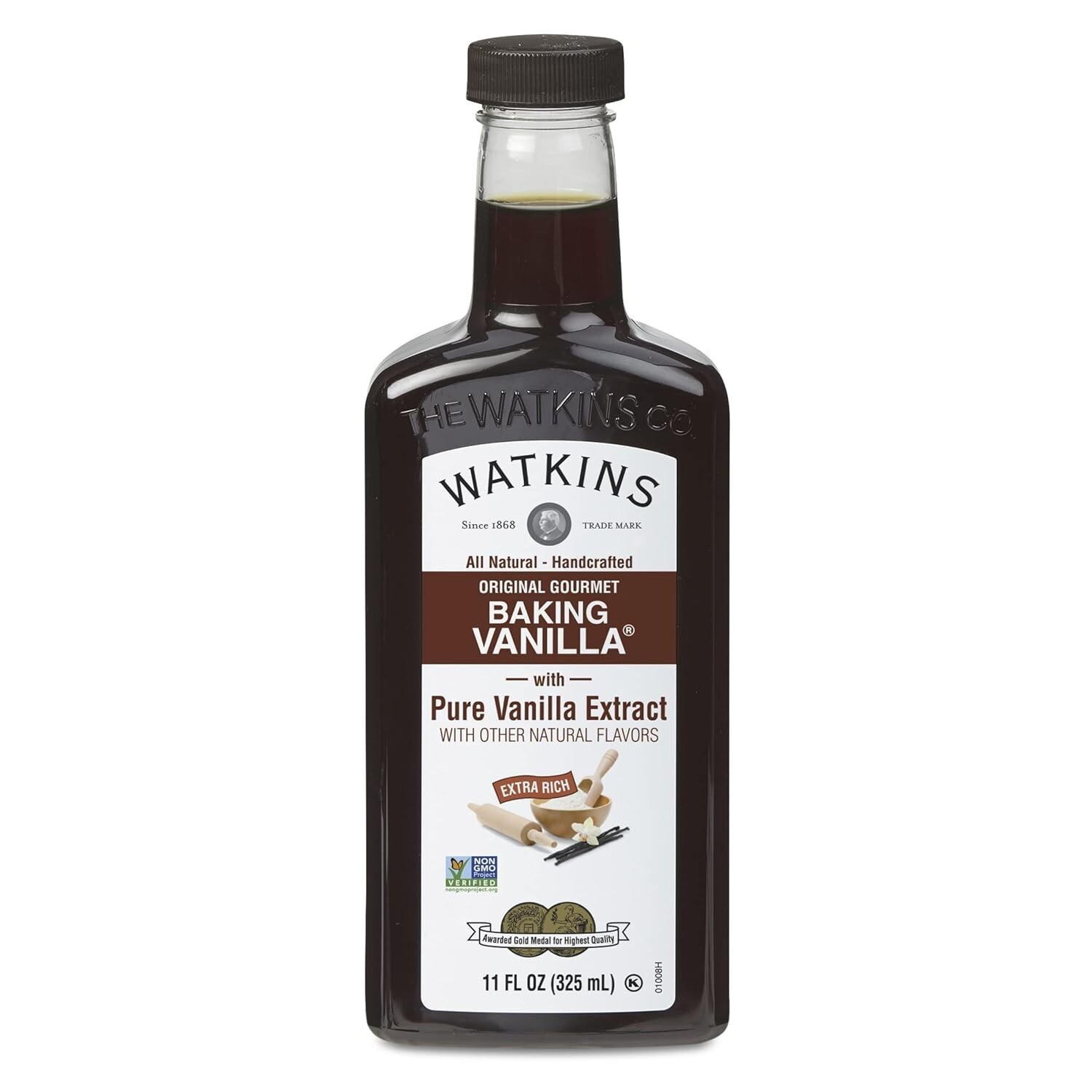 Watkins All Natural Original Gourmet Baking Vanilla w/ Pure Vanilla Extract 11oz