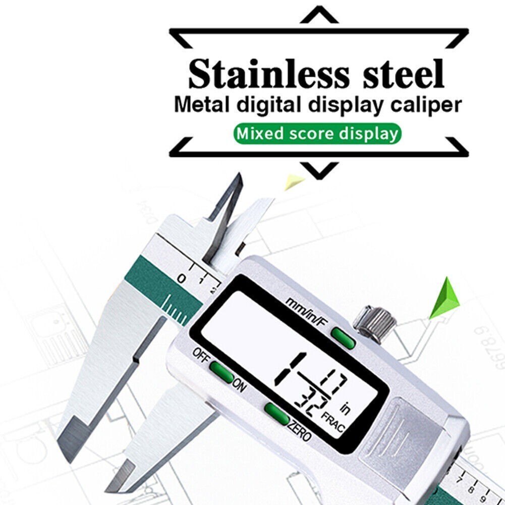 Digital Display LCD Vernier Caliper with Fraction/MM/Inch High Precision Caliper