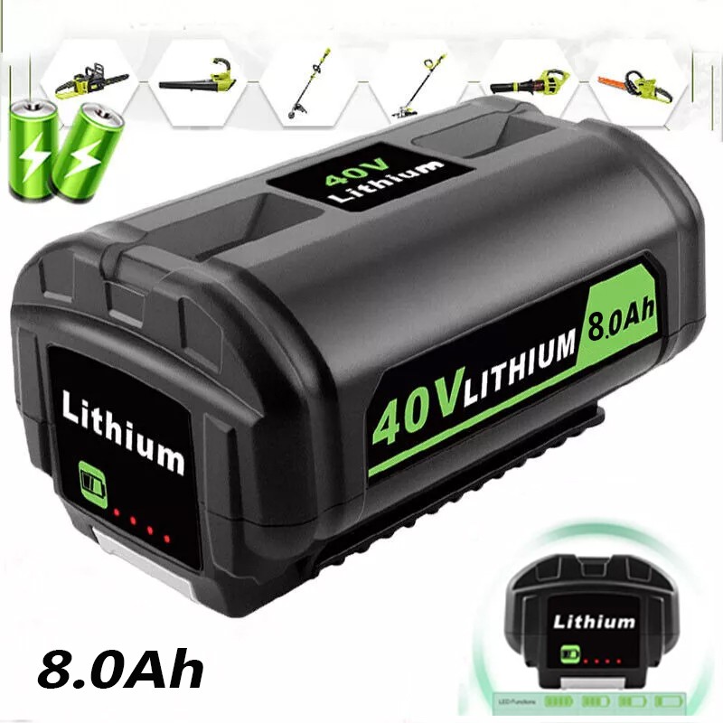 For Ryobi 40 Volt Lithium OP4060 OP4030 OP40301,OP4040 8.0Ah Battery/Charger