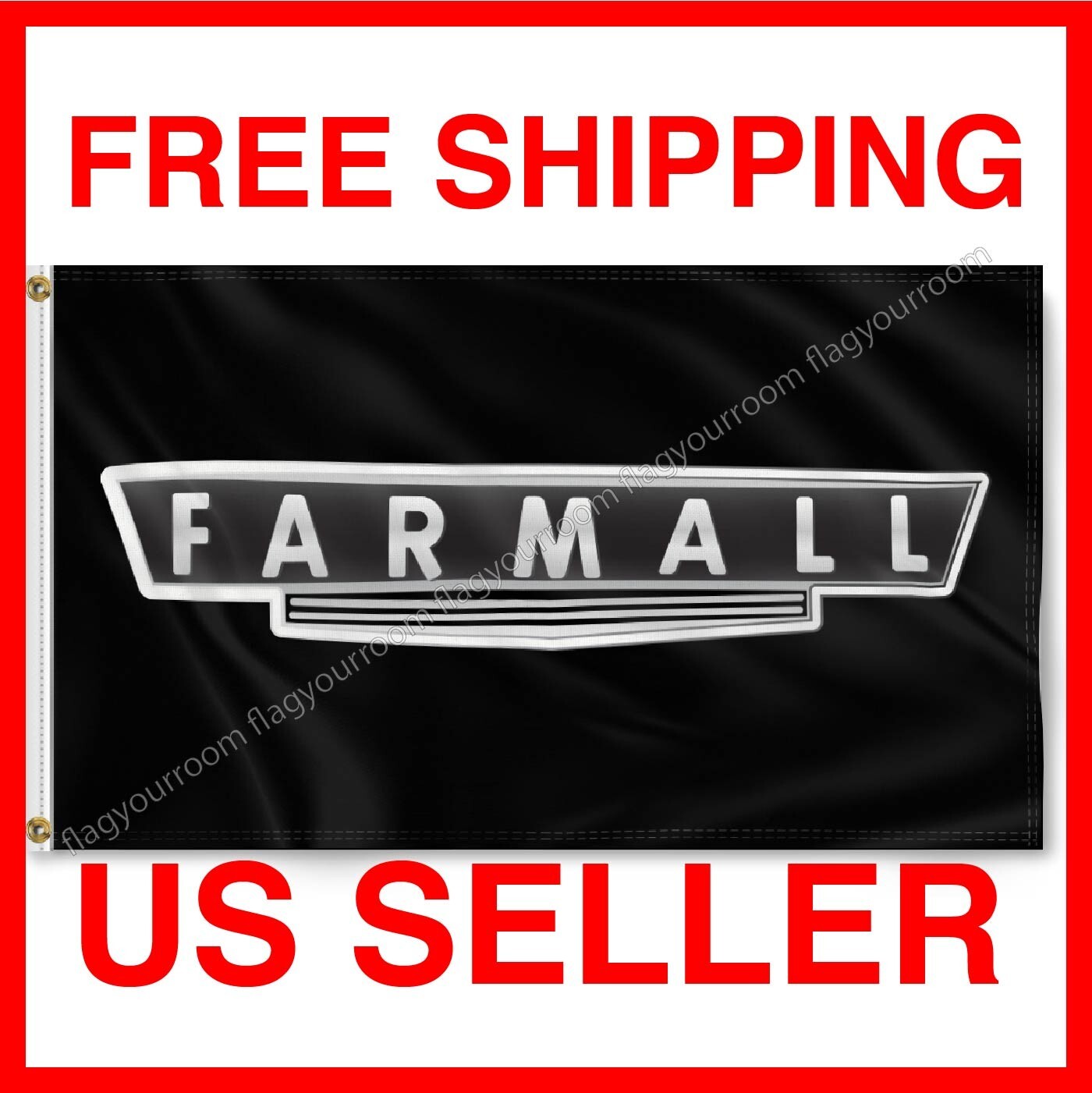 International Farmall logo Banner Flag 3X5 Banner Tractor Quality FREE Shipping